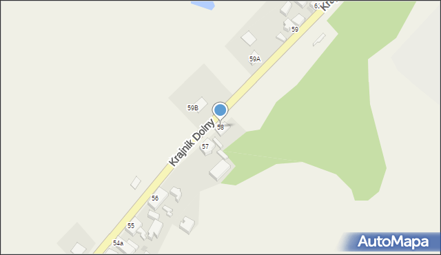 Krajnik Dolny, Krajnik Dolny, 58, mapa Krajnik Dolny