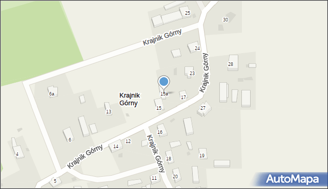 Krajnik Górny, Krajnik Górny, 15a, mapa Krajnik Górny