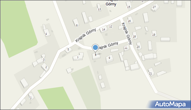 Krajnik Górny, Krajnik Górny, 8, mapa Krajnik Górny