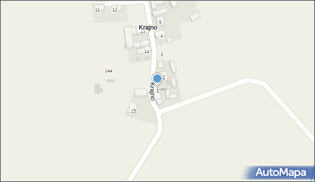 Krajno, Krajno, 1, mapa Krajno