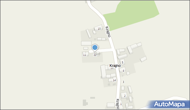 Krajno, Krajno, 12, mapa Krajno