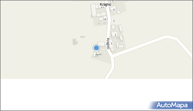 Krajno, Krajno, 15, mapa Krajno