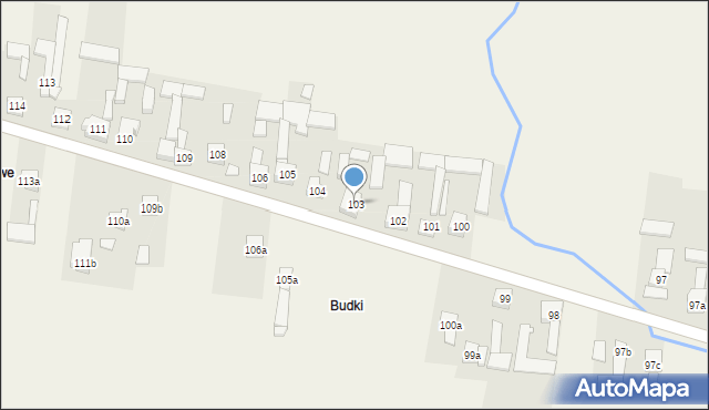 Krajno Drugie, Krajno Drugie, 103, mapa Krajno Drugie