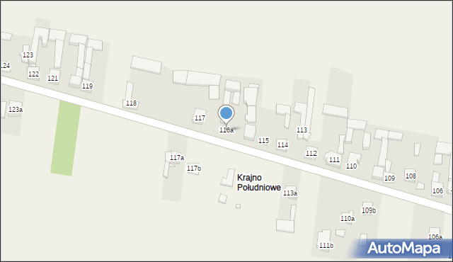 Krajno Drugie, Krajno Drugie, 116a, mapa Krajno Drugie