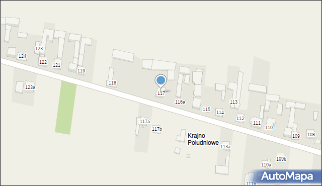 Krajno Drugie, Krajno Drugie, 117, mapa Krajno Drugie