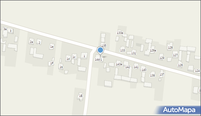 Krajno Drugie, Krajno Drugie, 144A, mapa Krajno Drugie
