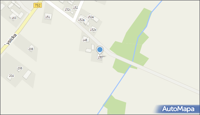 Krajno Drugie, Krajno Drugie, 150, mapa Krajno Drugie