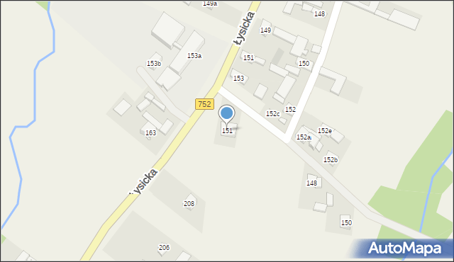 Krajno Drugie, Krajno Drugie, 151, mapa Krajno Drugie