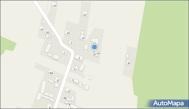 Krajno Drugie, Krajno Drugie, 1c, mapa Krajno Drugie