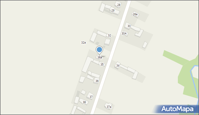 Krajno Drugie, Krajno Drugie, 34a, mapa Krajno Drugie