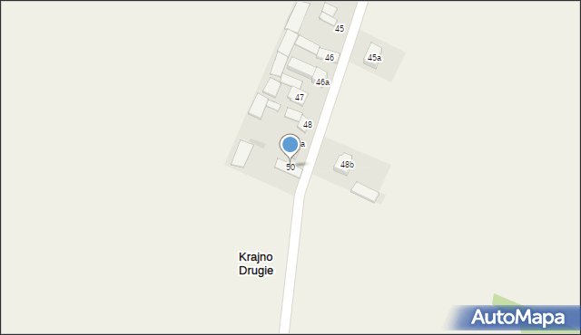 Krajno Drugie, Krajno Drugie, 50, mapa Krajno Drugie