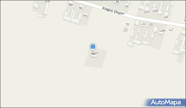 Krajno Drugie, Krajno Drugie, 56a, mapa Krajno Drugie