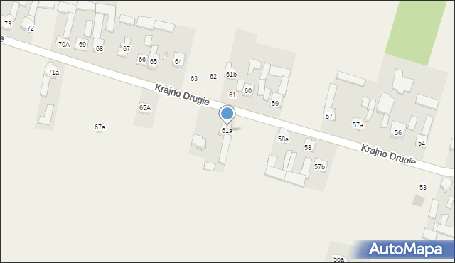 Krajno Drugie, Krajno Drugie, 61a, mapa Krajno Drugie