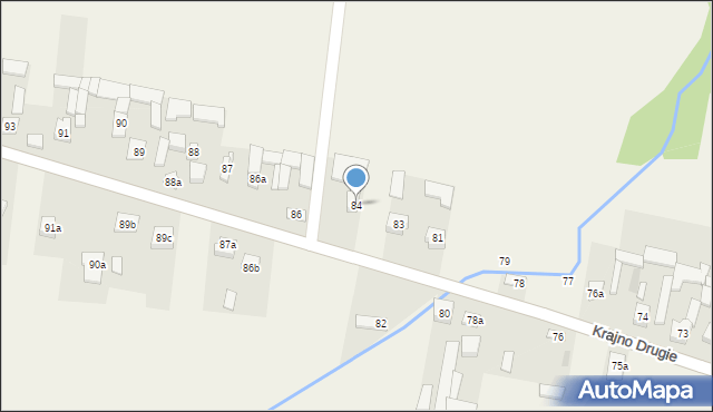 Krajno Drugie, Krajno Drugie, 84, mapa Krajno Drugie