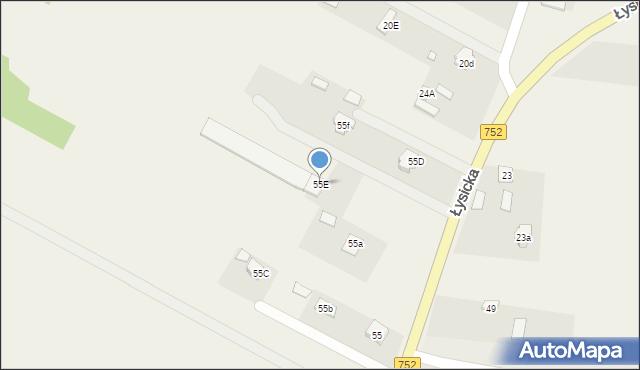 Krajno-Parcele, Krajno-Parcele, 113, mapa Krajno-Parcele