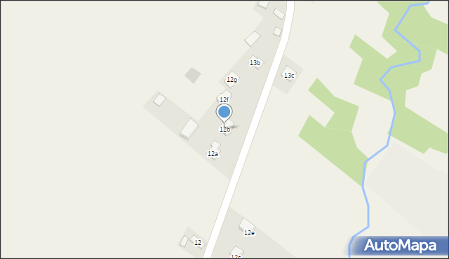 Krajno-Parcele, Krajno-Parcele, 12b, mapa Krajno-Parcele