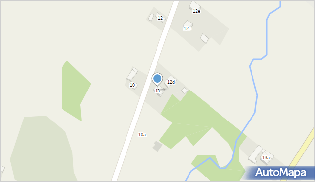 Krajno-Parcele, Krajno-Parcele, 13, mapa Krajno-Parcele