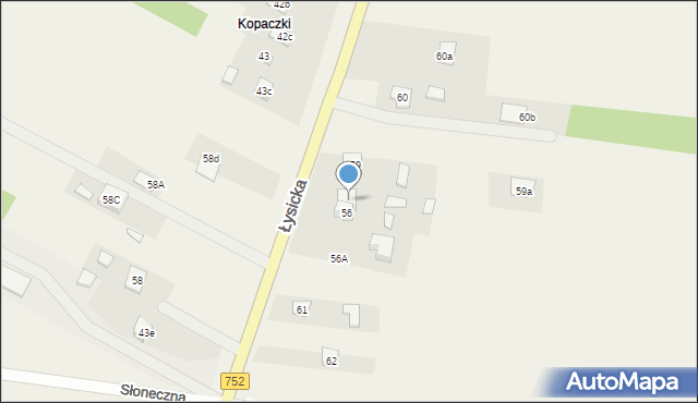 Krajno-Parcele, Krajno-Parcele, 130, mapa Krajno-Parcele