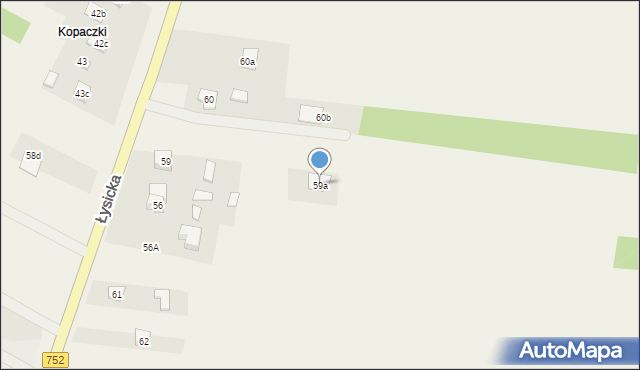 Krajno-Parcele, Krajno-Parcele, 132a, mapa Krajno-Parcele