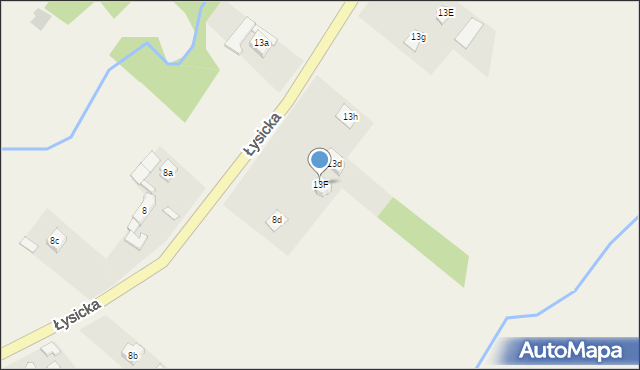 Krajno-Parcele, Krajno-Parcele, 13F, mapa Krajno-Parcele