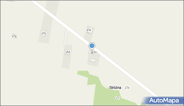 Krajno-Parcele, Krajno-Parcele, 15, mapa Krajno-Parcele