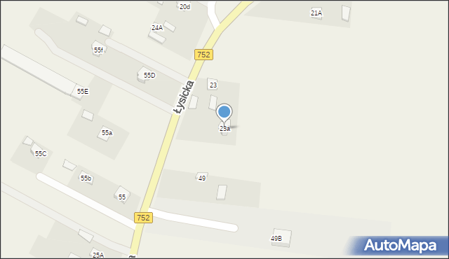 Krajno-Parcele, Krajno-Parcele, 154, mapa Krajno-Parcele