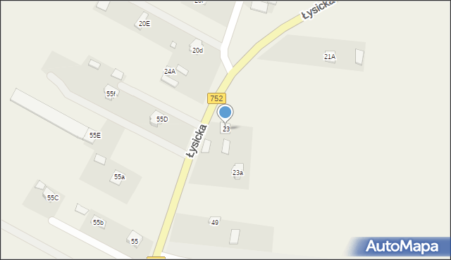 Krajno-Parcele, Krajno-Parcele, 156, mapa Krajno-Parcele