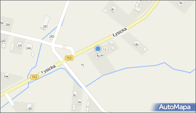 Krajno-Parcele, Krajno-Parcele, 172, mapa Krajno-Parcele
