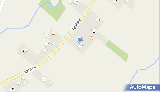 Krajno-Parcele, Krajno-Parcele, 190, mapa Krajno-Parcele