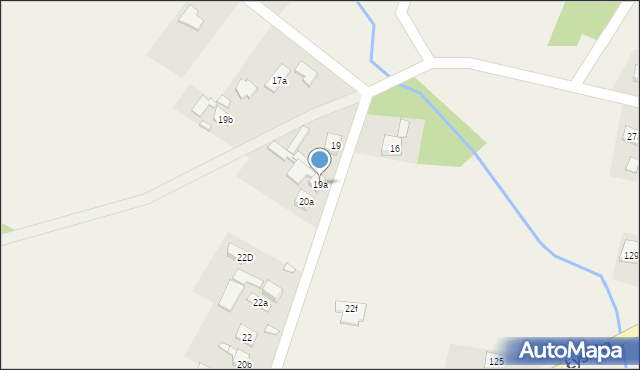 Krajno-Parcele, Krajno-Parcele, 19a, mapa Krajno-Parcele