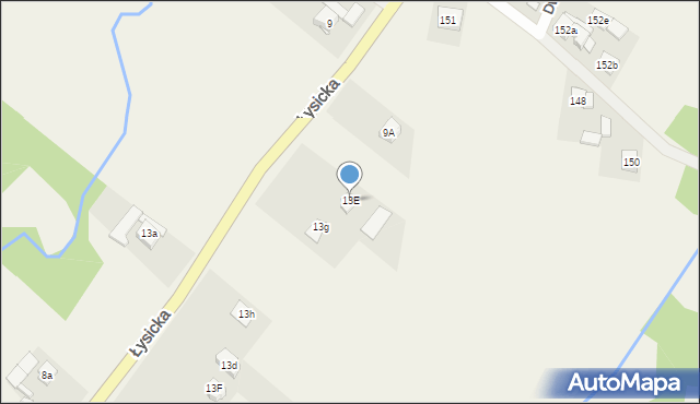 Krajno-Parcele, Krajno-Parcele, 206, mapa Krajno-Parcele