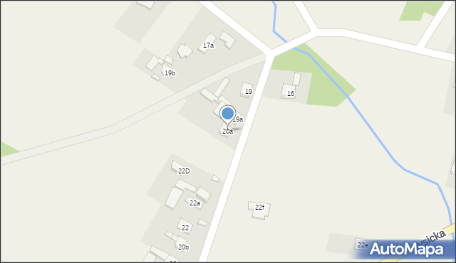 Krajno-Parcele, Krajno-Parcele, 20a, mapa Krajno-Parcele