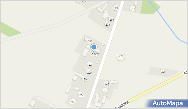 Krajno-Parcele, Krajno-Parcele, 22a, mapa Krajno-Parcele