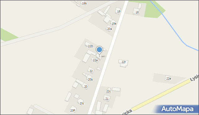 Krajno-Parcele, Krajno-Parcele, 22b, mapa Krajno-Parcele