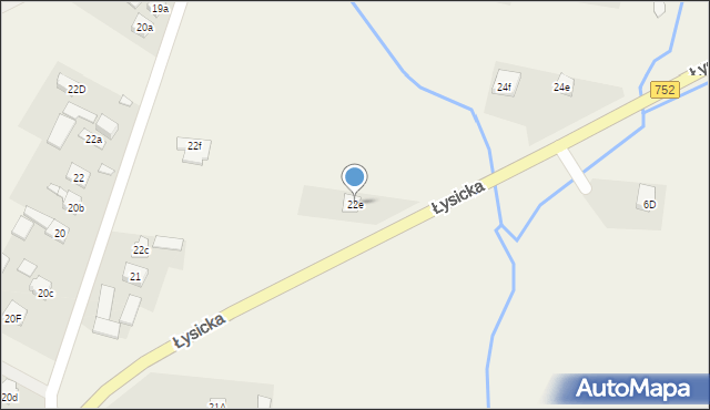 Krajno-Parcele, Krajno-Parcele, 22e, mapa Krajno-Parcele