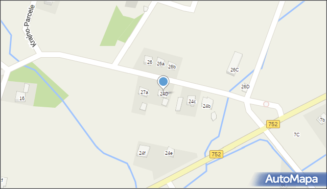 Krajno-Parcele, Krajno-Parcele, 24D, mapa Krajno-Parcele