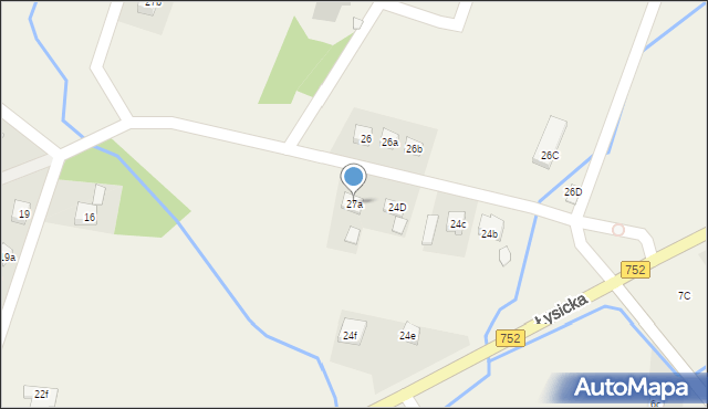 Krajno-Parcele, Krajno-Parcele, 27a, mapa Krajno-Parcele