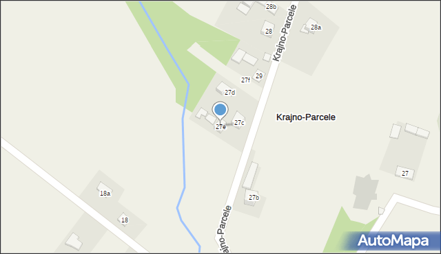Krajno-Parcele, Krajno-Parcele, 27e, mapa Krajno-Parcele