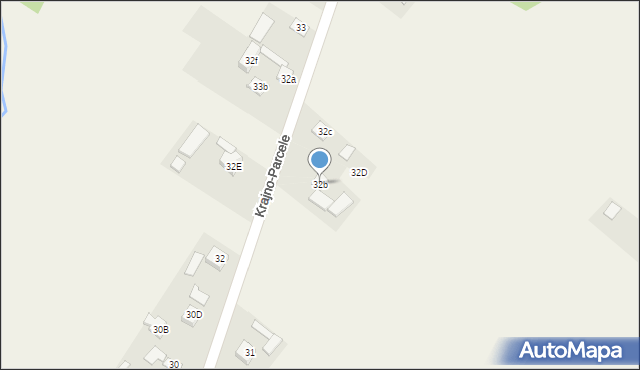Krajno-Parcele, Krajno-Parcele, 32b, mapa Krajno-Parcele