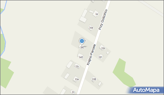 Krajno-Parcele, Krajno-Parcele, 34C, mapa Krajno-Parcele