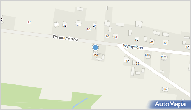 Krajno-Parcele, Krajno-Parcele, 36a, mapa Krajno-Parcele