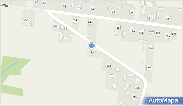 Krajno-Parcele, Krajno-Parcele, 36d, mapa Krajno-Parcele