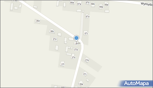 Krajno-Parcele, Krajno-Parcele, 37, mapa Krajno-Parcele