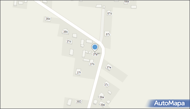 Krajno-Parcele, Krajno-Parcele, 37a, mapa Krajno-Parcele