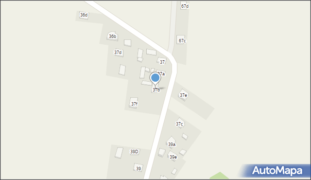 Krajno-Parcele, Krajno-Parcele, 37b, mapa Krajno-Parcele