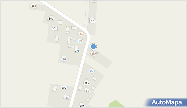 Krajno-Parcele, Krajno-Parcele, 37e, mapa Krajno-Parcele