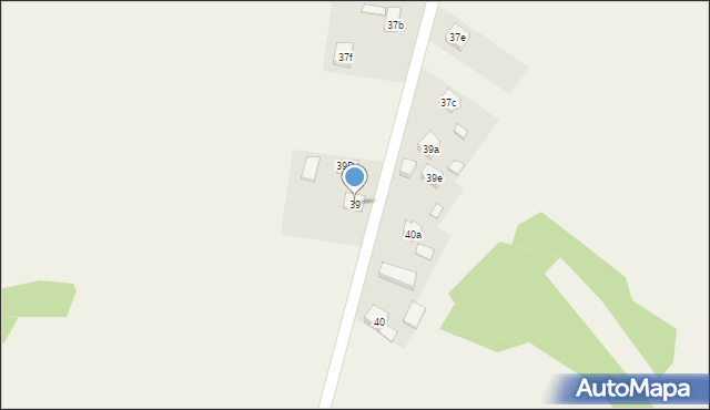 Krajno-Parcele, Krajno-Parcele, 39, mapa Krajno-Parcele