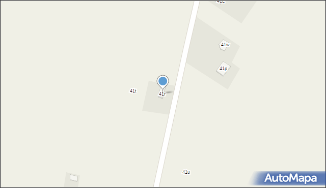 Krajno-Parcele, Krajno-Parcele, 41r, mapa Krajno-Parcele