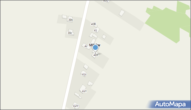 Krajno-Parcele, Krajno-Parcele, 42d, mapa Krajno-Parcele