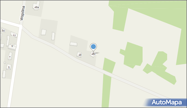 Krajno-Parcele, Krajno-Parcele, 48c, mapa Krajno-Parcele